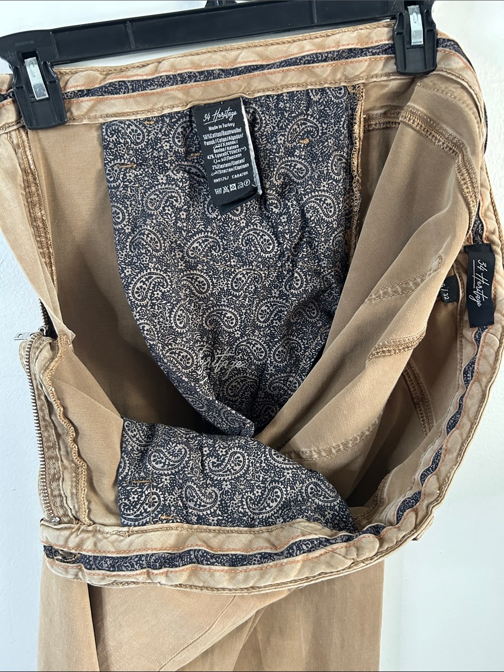 34 Heritage Men's Heritage Slim Fit Chinos - Picture 8 of 9